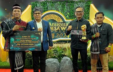 Pulau Sibandang Taput Juara III Anugerah Desa Wisata Indonesia 2024